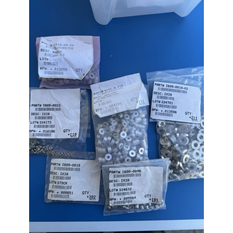 Ixia Mix Lot 1LB Mix Length Spacer, Round, Unplated, Steeling