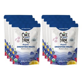 Once Upon a Farm Organic Smoothie Melts, Blueberry Burst, 8ct