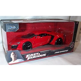 jada FAST & FURI0US red lykan hypersport car 1:24 scale diecast model