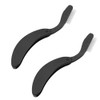 Pack of 2 Foldable Eyelash Brushes, Black Eyelash Brushes, Portable