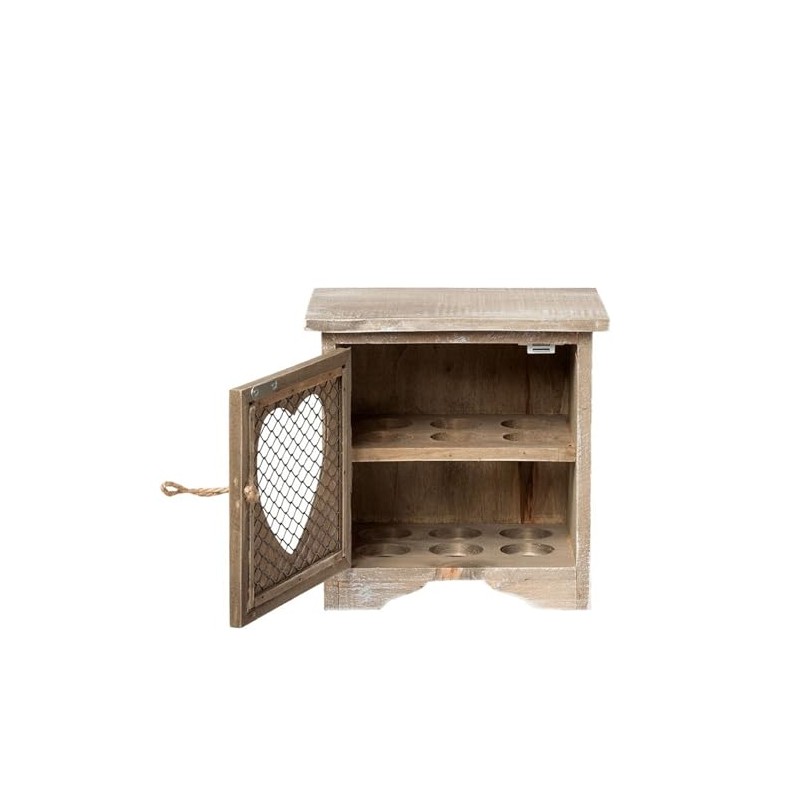 Clayre & Eef - Scatola Porta Uova c/ Cuore 19x19x14cm
