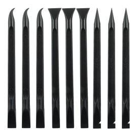 Kemcatui 9Pcs Plastic Scraper Tool, Crevice Cleaning Pen Multipurpose Scraping Tool for Label Stickers, Paint, Dirt, Kitchen, Tight Spaces