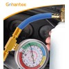 R134A AC Refrigerant Charge Hose with Gauge 2.76", Air Conditioning