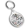 Destination Vinyl ltd 1 x Round Photo Keyring Car Parts