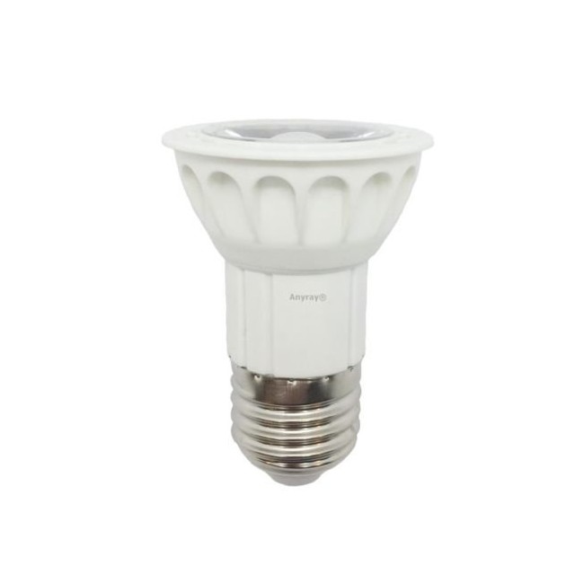 Anyray LED JDR Light Bulb Dimmable 120V - Warm White 5W=(50W Halogen Replacement) E26 / E27 Medium Base 130V