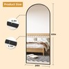 FANYUSHOW Arched Full Length Mirror, 65"x23.6" Arch Floor Mirror with