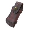 USonline911 Brown Hand Made Carved Cow Leather Sheath for Folding