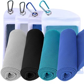 SUZALA Workout Towels for Women Men 4 Pack, Quick Dry Cooling Towel for Yoga Fitness Workout Camping Hot