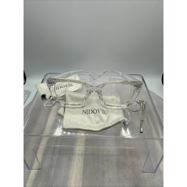 Nidovix Reading Glasses Clear Frame Zero Magnifying Nidovix Screwdriver Box Wipe NWT