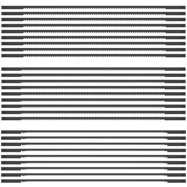 Fxvhojq 27Pcs Scroll Saw Blades 6-1/2inch High Carbon Steel Coping