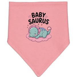 inktastic Dinosaur Babysaurus - Cute and Fun Gift for Little 1 Baby Bandana Bib Mauve and Natural 4562f