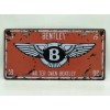 Unbranded License Plate With Bentley Logo