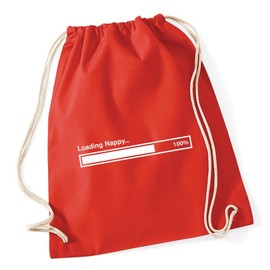 Hippowarehouse loading nappy Drawstring Cotton School Gym Bag 37cm x 46cm, 12 litres