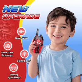 Kids Walkie Talkies for Boys: Toys Gifts for 3 4 5 6 7 8 Year Old Boys Kids Walkie Talkies 2 Pack Outdoor Hiking Camping 2 Way Radio Toy Age 3-8 Year Old Boy Girl Birthday Gifts Ages 5-7