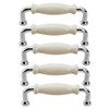 SENRISE 5 Pack Zinc Alloy Cabinet Handles, 3.77" (96mm) Hole