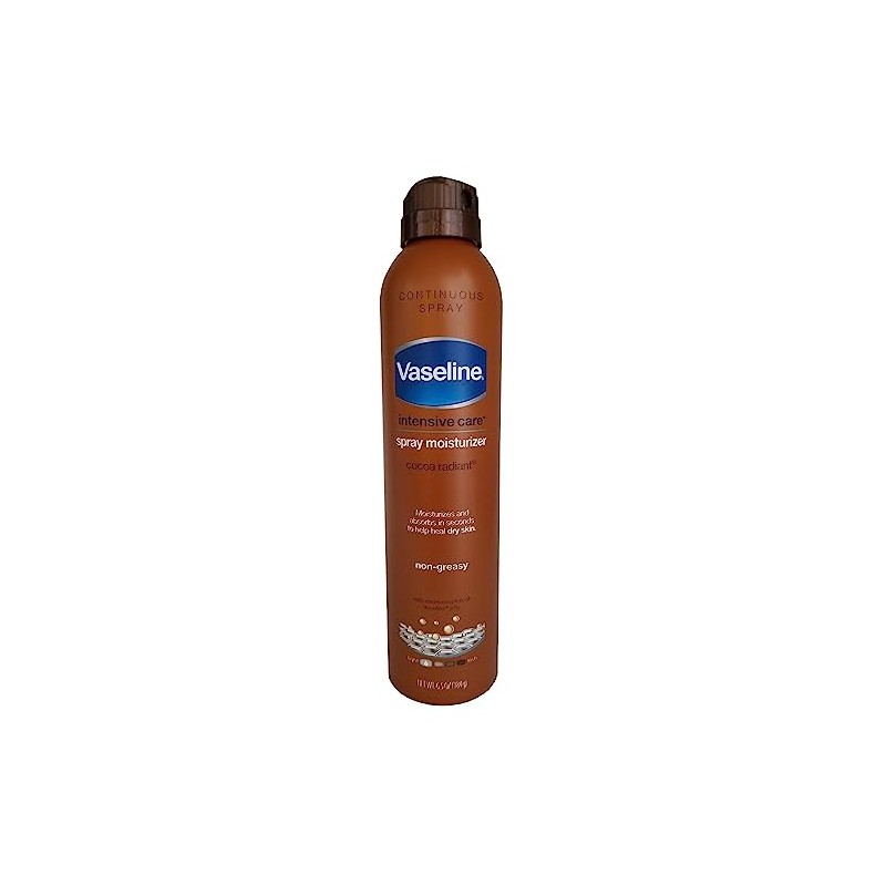 Vaseline Spray Go Cocoa Radiant, 6.5 oz (paquete de 2)