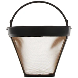Braun Gold Tone Permanent Coffee Filter, Reusable #4 Cone Shaped, No Paper Filter Needed, Fits Coffee Makers Series 7 & Series 9, BRSC002