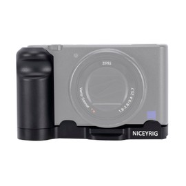 NICEYRIG ZV1-M2/ZV1-M2II Camera L Bracket, L-Shape Camera Cage with Arca Swiss Bottom & 1/4-20 Thread (Black)