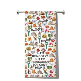 MYSOMY Hungarian Kitchen Towel Hungary Gifts Hungarian Chef Gift Hungarian Flag Dish Towel Hungary Hand Towel (Hungarian kt1)