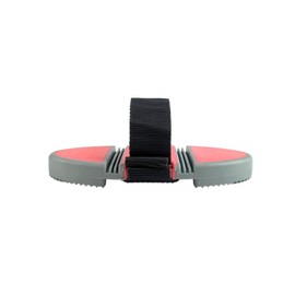 Rubber Curry Comb Massage Brush with Velcro Fastening Flexible Ergonomic for Horse Cleaning Tool (Coral Pink Grey)