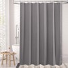 AmazerBath Grey Shower Curtain, Waffle Shower Curtain Gray, Premium Fabric
