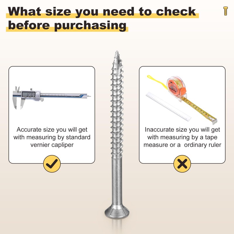 METALLIXITY Deck Screws (#4x1-1/4) 500Pcs, Carbon Steel Wood Screw Decking