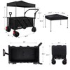 3 in 1 Collapsible Wagon with 300lbs Weight Capacity,150L Heavy