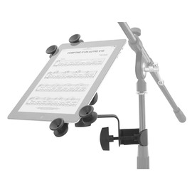 Pronomic UTH-20 Universal Tablet PC Holder Suitable for All Standard Sizes with Tripod Clamp Fully Adjustable Black