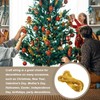 sourcing map Metallic Cord,2mmx90m Gold Ornaments Strings Metallic Non Stretch