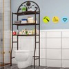 CNCEST Metal 3-Tier Toilet Storage Rack, Over Toilet Shelf Organizer