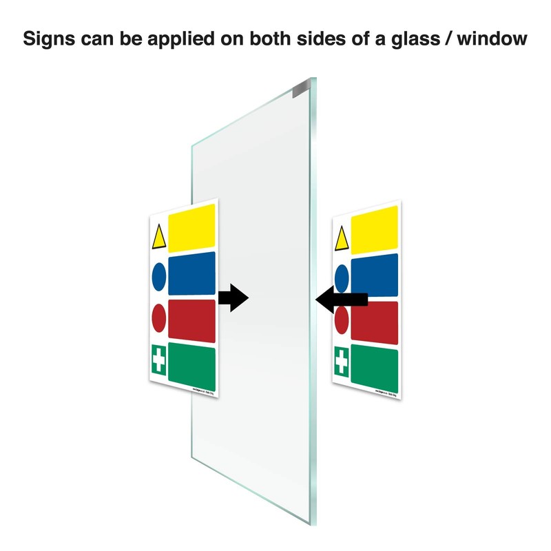 Please avoid physical contact Sign, Virus Protection Prohibition Sign, A3-420x297mm,