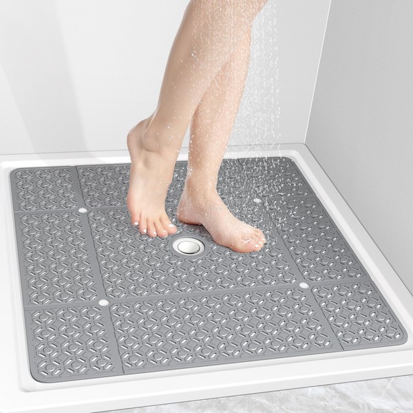 OTHWAY Square Shower Mat, 27"x 27" Extra Large Shower Mats