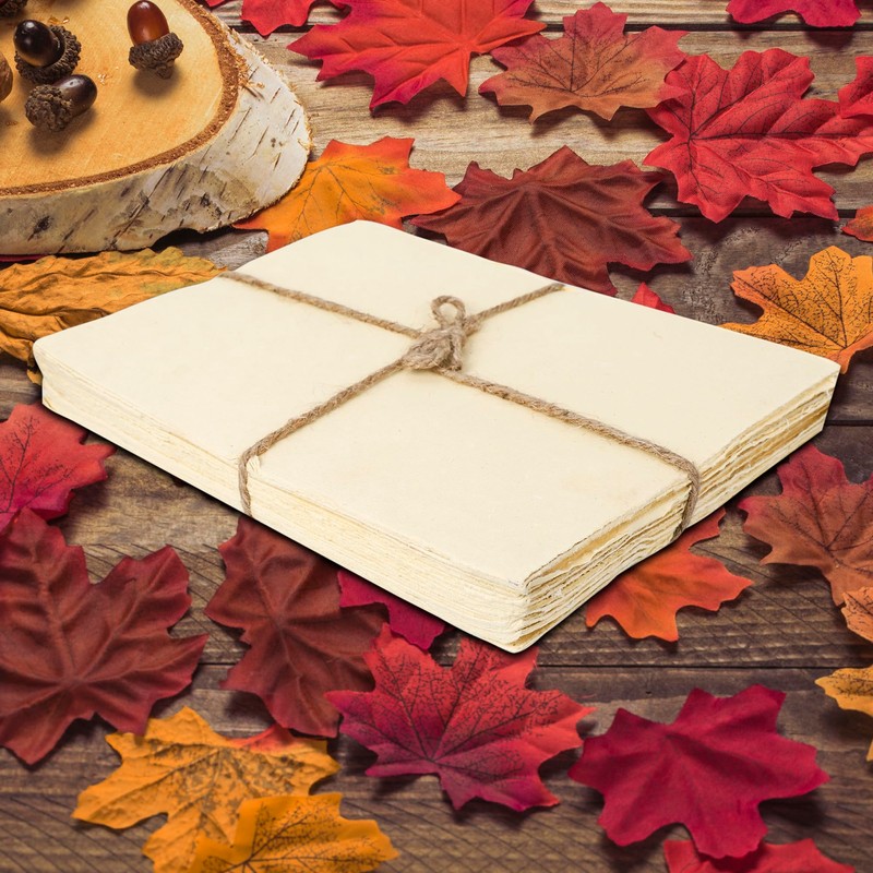 OVERDOSE Handmade Blank A4 Paper Blank Deckle Edge 50 Pack