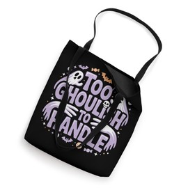 Spooky Ghost with Candy and Bats Tote Bag