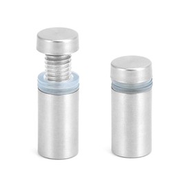 QWORK® 40 pieces stainless steel glass holder wall spacer 12 x 25 mm for advertising signs and photos - indoor and outdoor