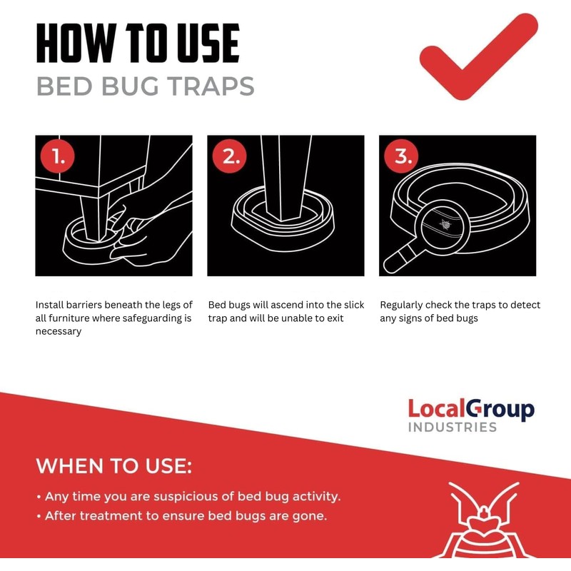 Bed Bug Trap - Eco Friendly Bed Bug Interceptors for