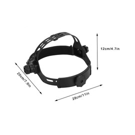 Solar Black Automatic Welding Helmet Headband with Welding Helmet Accessories Adjustable Welding Headband (White)