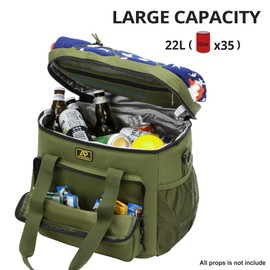 Lunch Box for Men, Tactical Lunch Bag MOLLE Webbing Leakproof Insulated Large Lunch Cooler Women Adult Meal with Adjustable Shoulder Strap Durable Lunch Pail (Green)