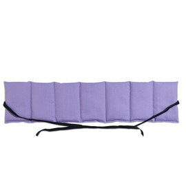 Lavender + Linseed Heat Cushion 7 Chamber with Ribbon, 65 x 15 cm Heat Cushion, Grain Cushion Back Heat & Cold Aroma Cushion for All Lavender Pillow Friends, Lilac