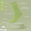 GoWith Unisex Thick Cotton Hiking Socks (Pack of 4), Colour