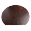 J-kitchens Wooden Placemat, Half Moon Shaku 2, Lacquer, 14.2 x