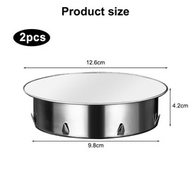 110 mm Chimney Hole Cover, Pack of 2 Stainless Steel Chimney Covers, Stove Pipe Cover, Pipe Cover Cap, Wall Lining Cover, Smoke Pipe, Blind Cap for All-Round Stove Pipes, Diameter 110 mm