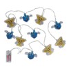 Hanukkah Character String Lights Decorations. Light up Chanukah Menorah Candles