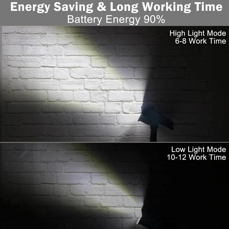 T-SUN 8 PACK Solar Lights Wall Light Outdoor Waterproof Garden