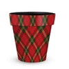 Briarwood Lane Christmas Plaid Medium Planter