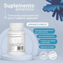 Multivitaminico Hombre con Creatina BCAAS Arginina Citrulina y Te Verde - Vitaminas y Minerales - Zinc Hierro Selenio - 30 Cápsulas - Sin azucar Sin G