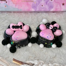 Taba Squishy Cat Paw Squeeze Toys Pack of 2, Cute Cat Paw Squishy Toys Pack, Squeeze Toy for Chill and Stress Relief, Birthday Gift Present, Squishies Toys for Adults