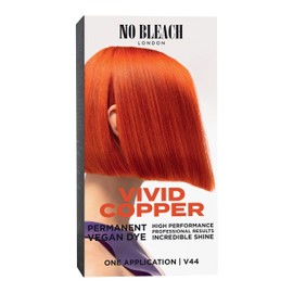 No Bleach London Permanent Hair Dye, Long-Lasting and Multi-dimensional At-Home Hair Colour, Fortified with Vegan Sea Silk and Cocamide for Incredible Shine, Colour: Vivid Copper (Complete Kit)