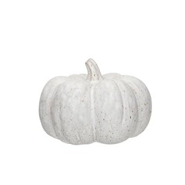 Creative Co-Op Stoneware Pumpkin Decor with Reactive Glaze, Cream