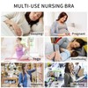 INTLMATE 3 Pack Women's Nursing Bra Seamless Wireless Night Sleep